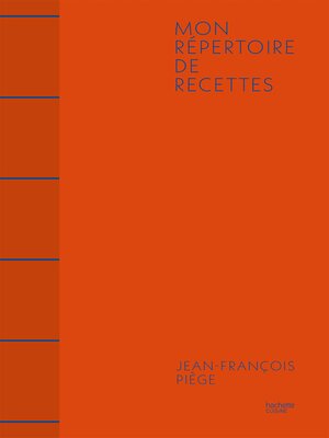 cover image of Mon répertoire de recettes